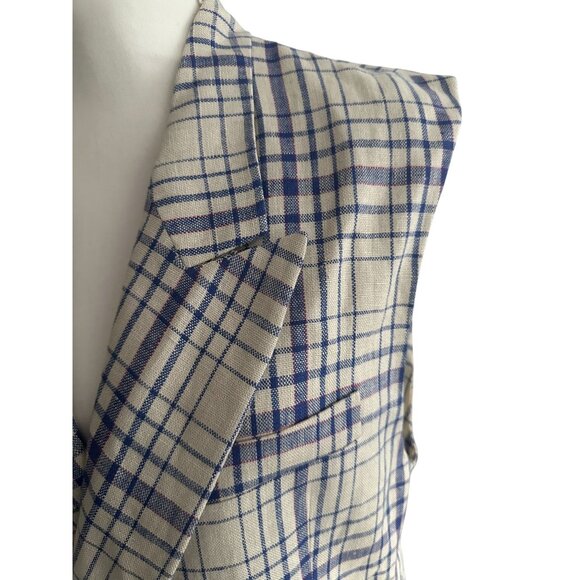 ISABEL MARANT Etoile Plaid Sleeveless Blazer Vest Size 40 / US 10 - Picture 5 of 11
